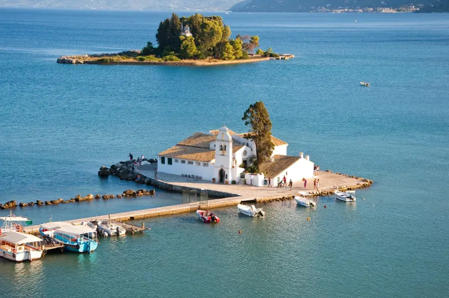 Corfù Monastero di Pontikonisi e Vlacheraina