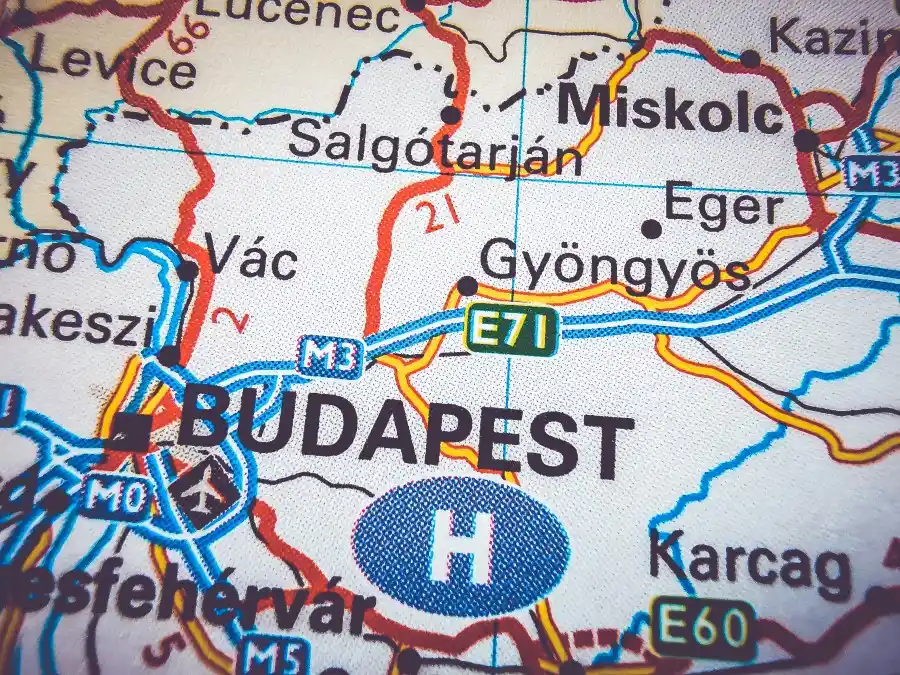 Budapest in auto